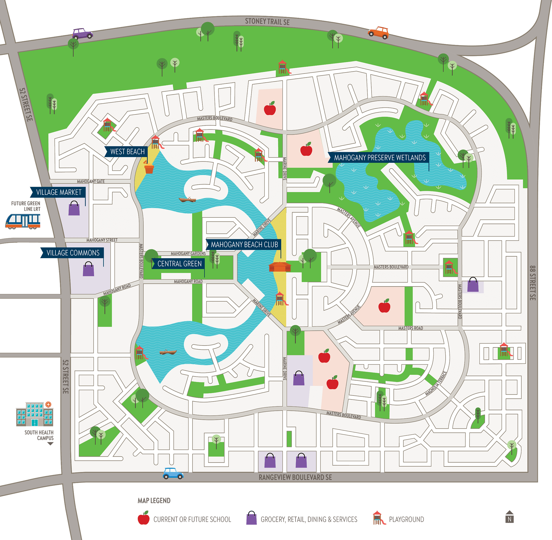 Map of Mahogany amenities