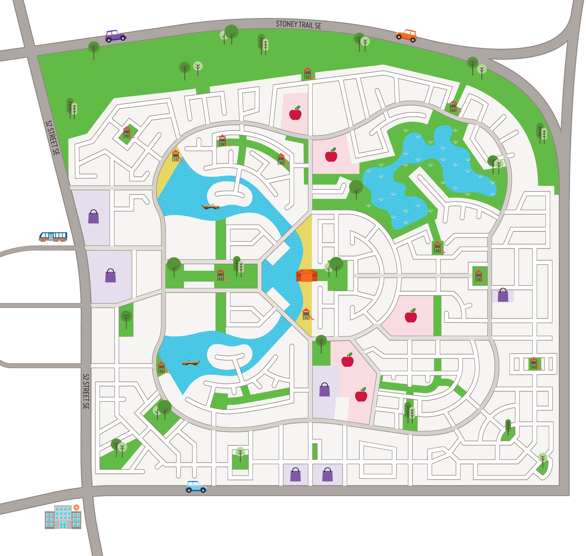 Mahogany Amenities Map base layer