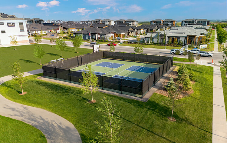 Tennis courts in community of Mahogany